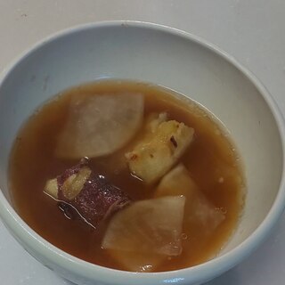 大根☆焼きイモのお味噌汁(*^-^*)